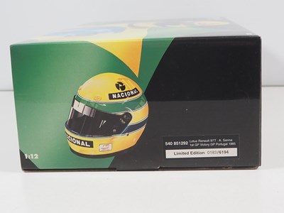 Lot 290 - A pair of MINICHAMPS 1:12 'Ayrton Senna Racing...