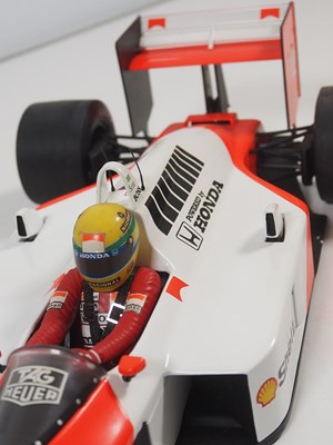 Lot 290 - A pair of MINICHAMPS 1:12 'Ayrton Senna Racing...