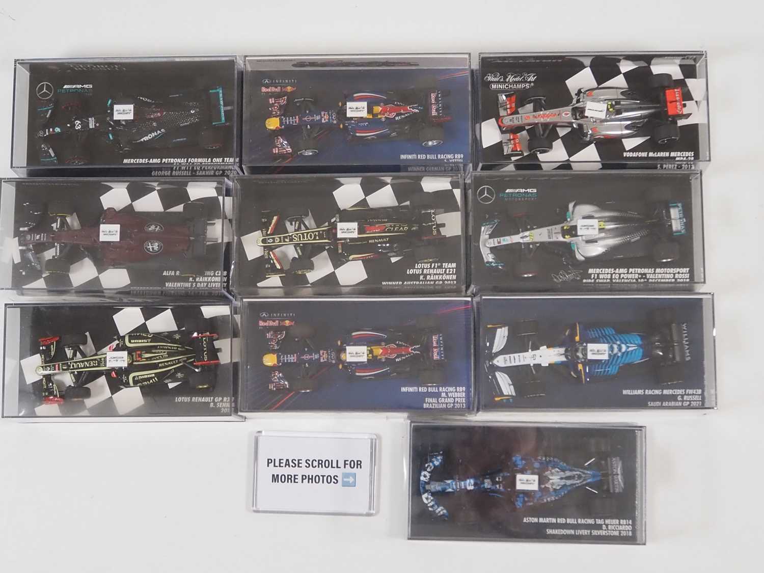 Lot 309 - A group of MINICHAMPS 1:43 scale Formula 1...