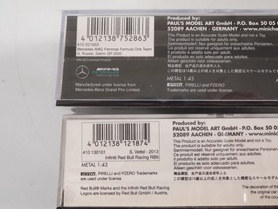 Lot 309 - A group of MINICHAMPS 1:43 scale Formula 1...