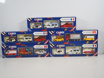 Lot 497 - A group of CORGI European issue emergency...