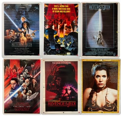 Lot 765 - A group of 6 commercial STAR WARS posters...
