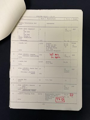 Lot 428 - Three original camera scripts for MONTY PYTHON'...