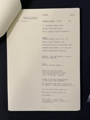 Lot 428 - Three original camera scripts for MONTY PYTHON'...