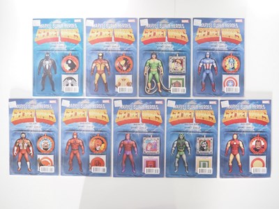 Lot 55 - SECRET WARS #1 to 9 ACTION FIGURE VARIANT SET...