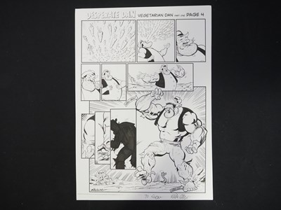 Lot 92 - MIKE COLLINS SIGNED DESPERATE DAN ARTWORK -...
