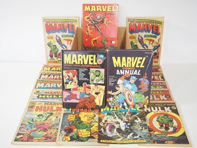 Lot 97 - MIGHTY WORLD OF MARVEL COMIC & ANNUAL LOT (24...