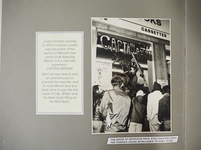 Lot 102 - CAPTAIN BRITAIN LAUNCH PHOTO ALBUM (1976) -...