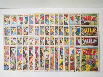 Lot 109 - HULK COMIC #1 to 43, 45 to 60, 62 (60 in Lot) -...