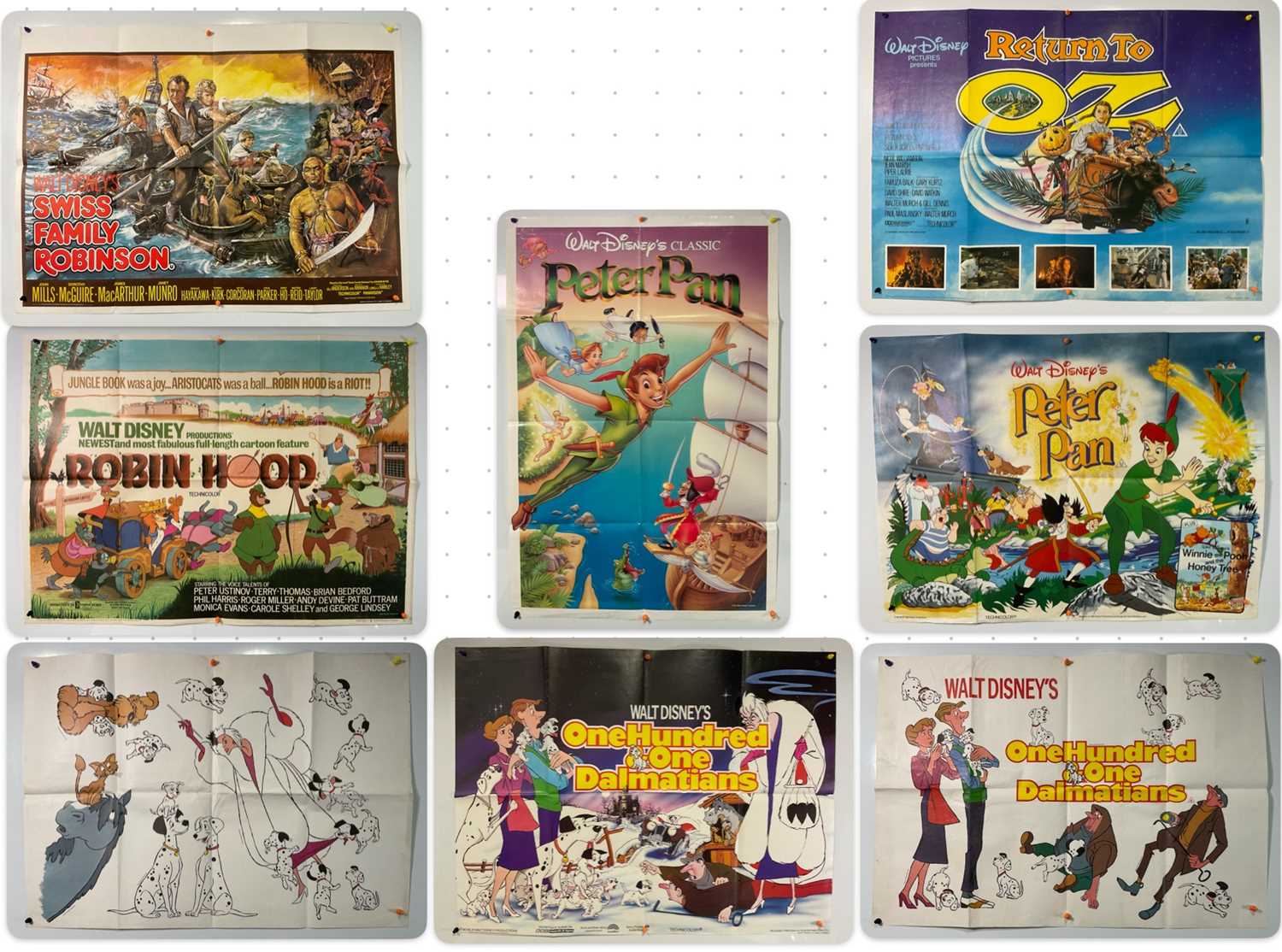 Lot 77 - A group of Walt Disney film posters comprising...