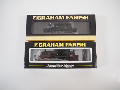 Lot 6 - A pair of GRAHAM FARISH N gauge steam tank...