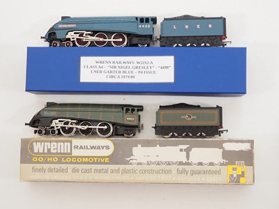 Lot 37 - A pair of WRENN OO gauge class A4 steam...