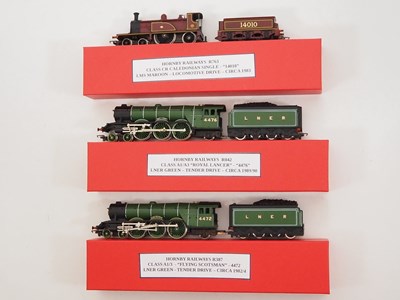Lot 40 - A group of three HORNBY OO gauge steam...