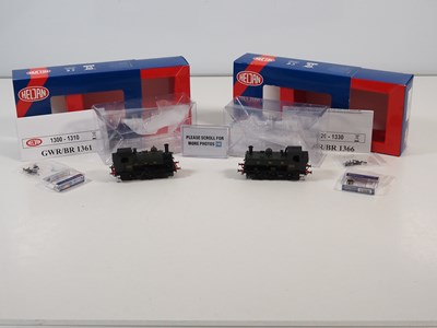 Lot 74 - A pair of OO gauge HELJAN Saddle tank steam...