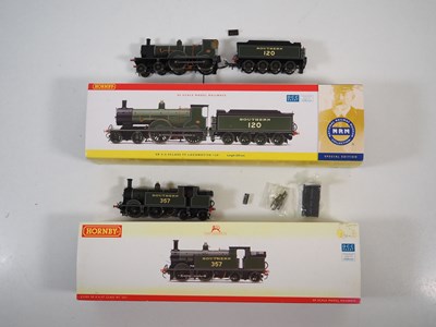 Lot 91 - A pair of HORNBY OO gauge SR steam locomotives...