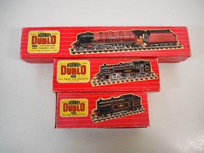 Lot 129 - A group of HORNBY DUBLO OO gauge 2-rail steam...
