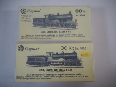 Lot 166 - A pair of GEM OO gauge white metal kits...