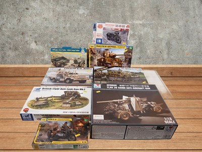 Lot 276 - A group of 1:35 scale unbuilt plastic kits by...
