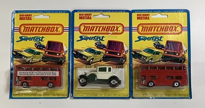 Lot 486 - A group of MATCHBOX Superfast USA issue carded...