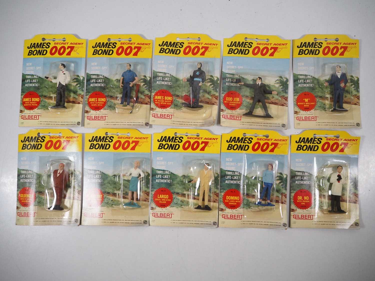 Lot 513 - A complete set of all ten carded James Bond...