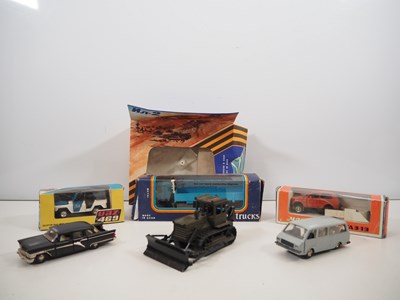Lot 526 - A group of diecast cars, vans, lorries etc all...