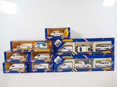 Lot 580 - CORGI - diecast RAC set and vehicles all in...
