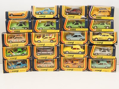 Lot 586 - CORGI - diecast cars all in 1970's blue...