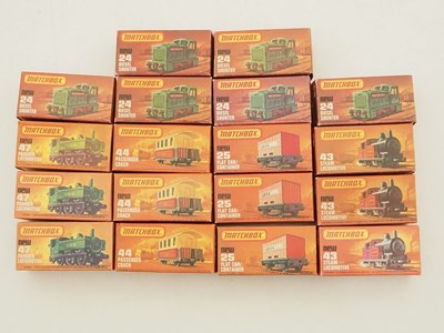 Lot 633 - MATCHBOX Superfast railway locomotives and...