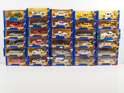 Lot 656 - CORGI - diecast rally and racing cars in blue...