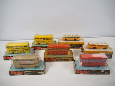 Lot 710 - A group of DINKY diecast buses including...
