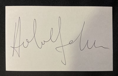 Lot 598 - THUNDERBALL - An autograph card signed by...