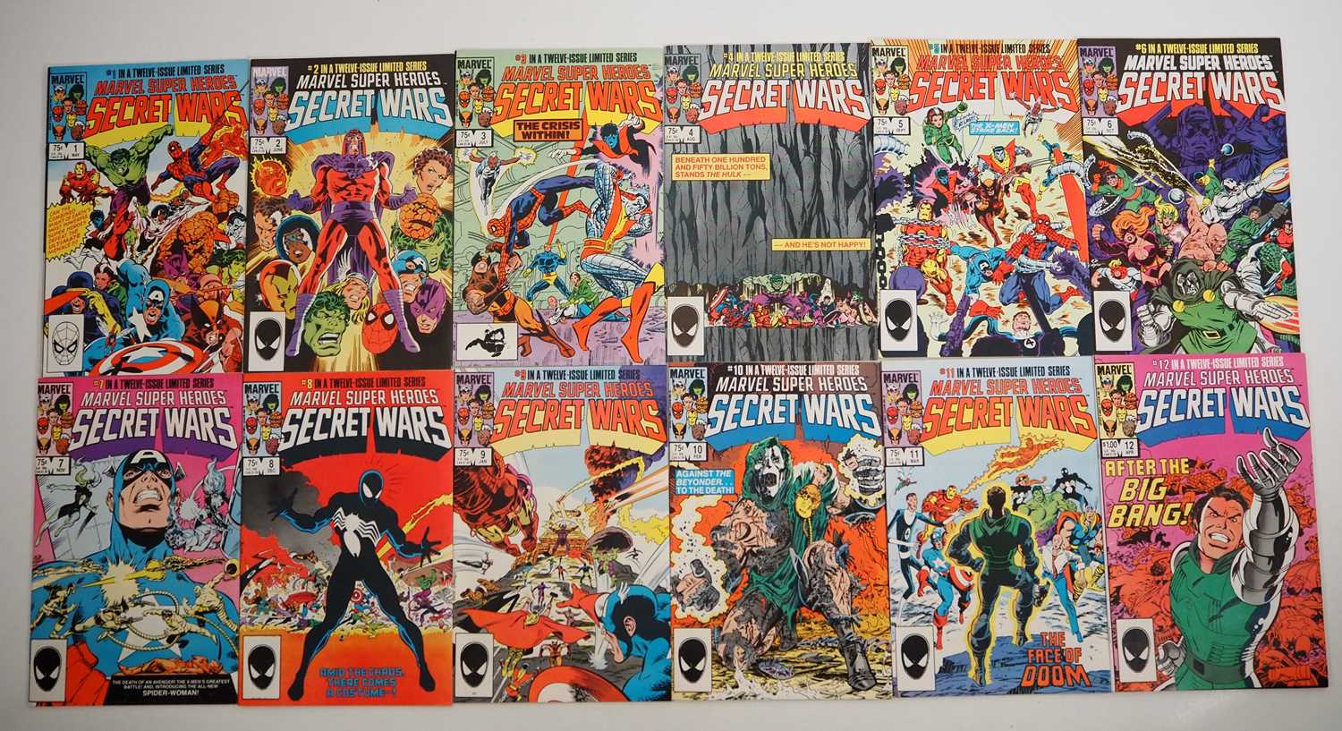 Lot 5 - MARVEL SUPER HEROES SECRET WARS #1 to 12 - (12...