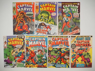 Lot 278 - CAPTAIN MARVEL #18, 19, 20, 21, 24, 25 + GIANT-...