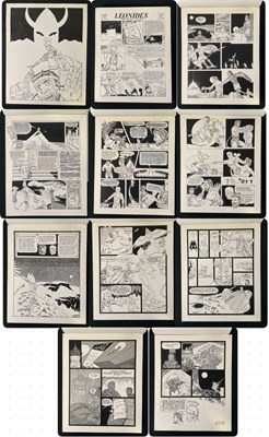 Lot 471 - A portfolio of original comic book art...