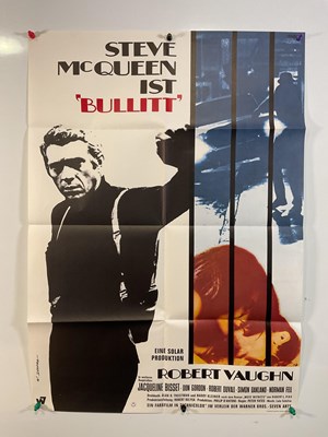Lot 117 - BULLITT (1968) German A1 film poster, classic...