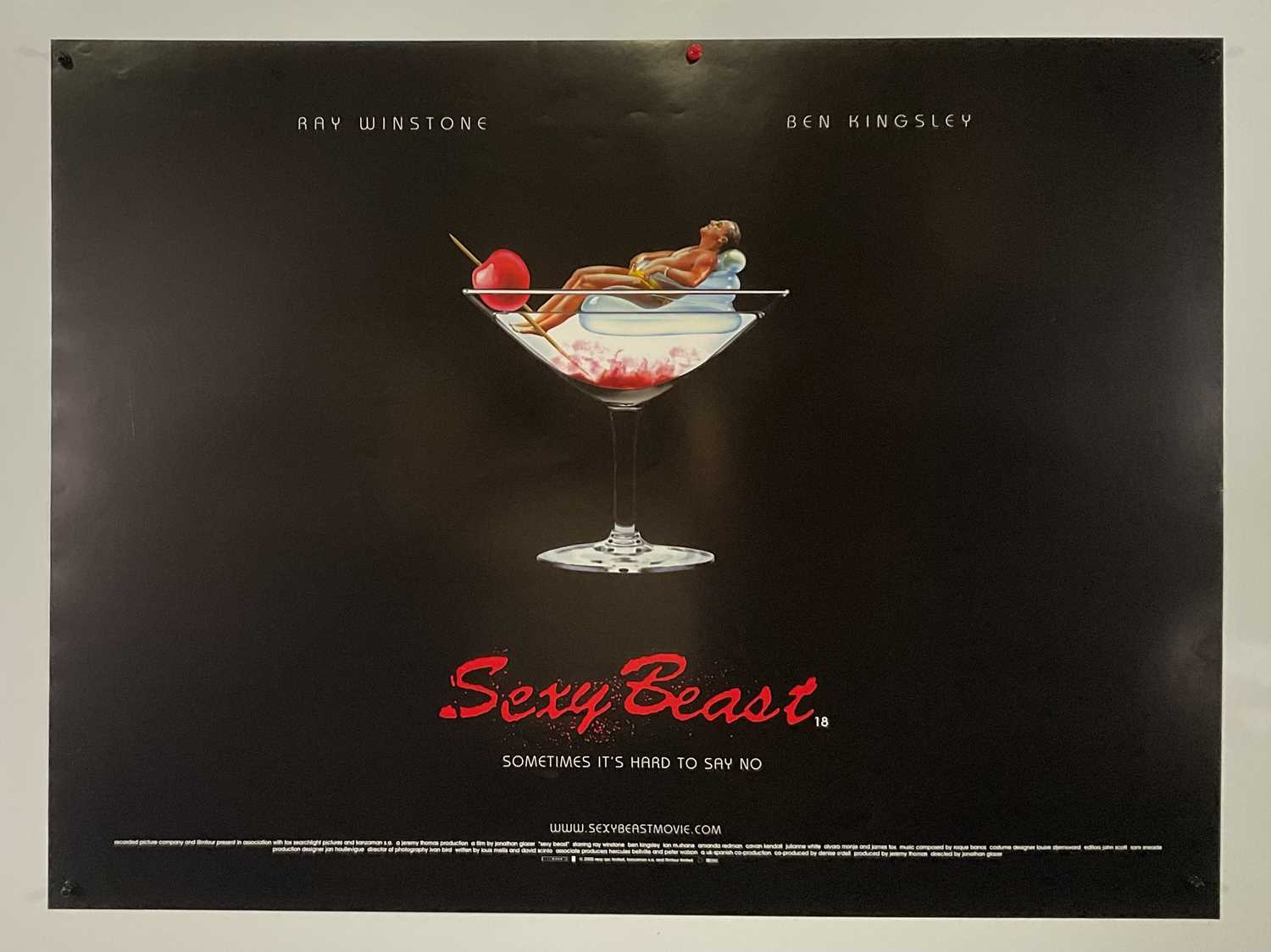 Lot 59 - SEXY BEAST (2000) UK Quad film poster for the...