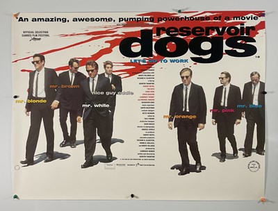 Lot 60 - RESERVOIR DOGS (1992) UK Quad film poster,...