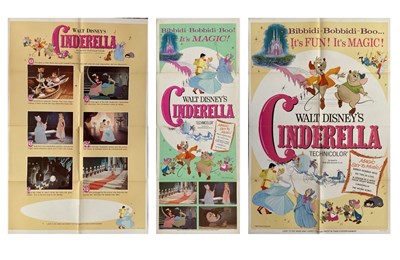 Lot 305 - CINDERELLA (1950) Three 1965 US re-release...