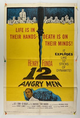Lot 89 - 12 ANGRY MEN (1957) US one sheet, courtroom...