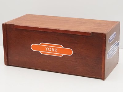 Lot 9 - A handbuilt wooden stock storage cabinet for N...