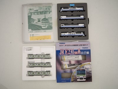 Lot 23 - A pair of Japanese outline N gauge multiple...