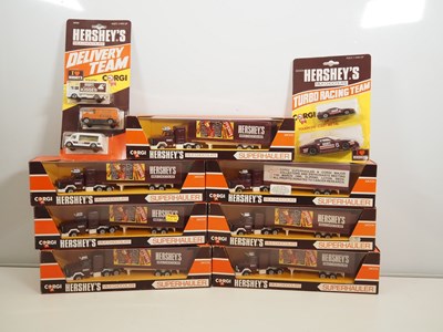Lot 437 - CORGI - Vans, lorries and racing cars all with...