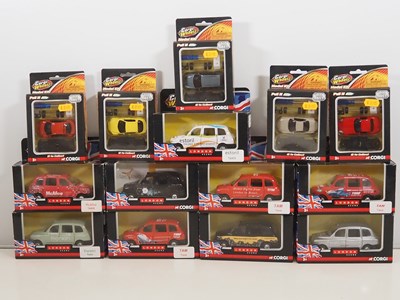 Lot 450 - CORGI - London taxis in various liveries...