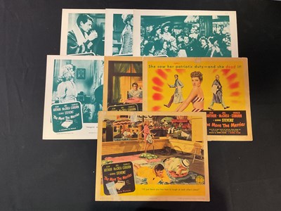 Lot 355 - THE MORE THE MERRIER (1943) 3 US lobby cards...