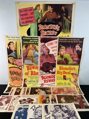Lot 345 - A group of movie posters for the BLONDIE film...