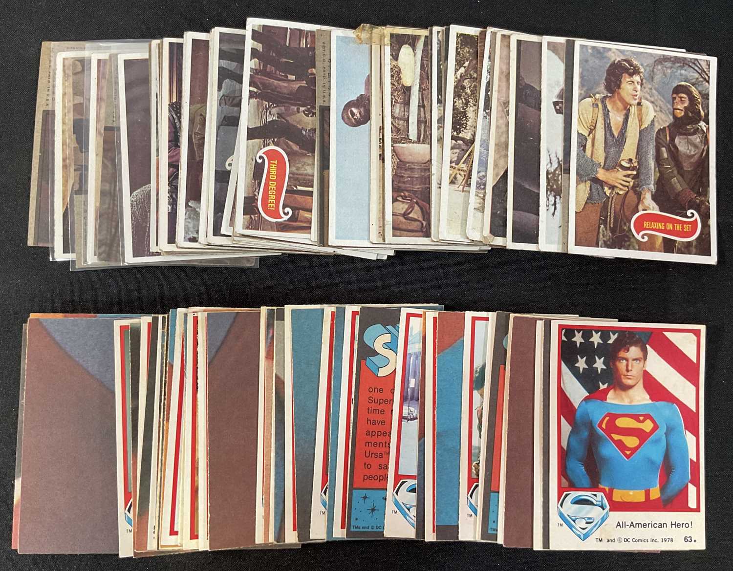 Lot 439 - SUPERMAN (1978) trading card full set #1-66...