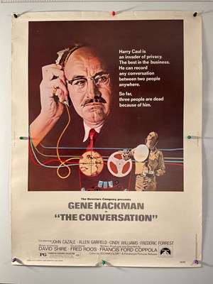 Lot 316 - THE CONVERSATION (1974) US one sheet featuring...