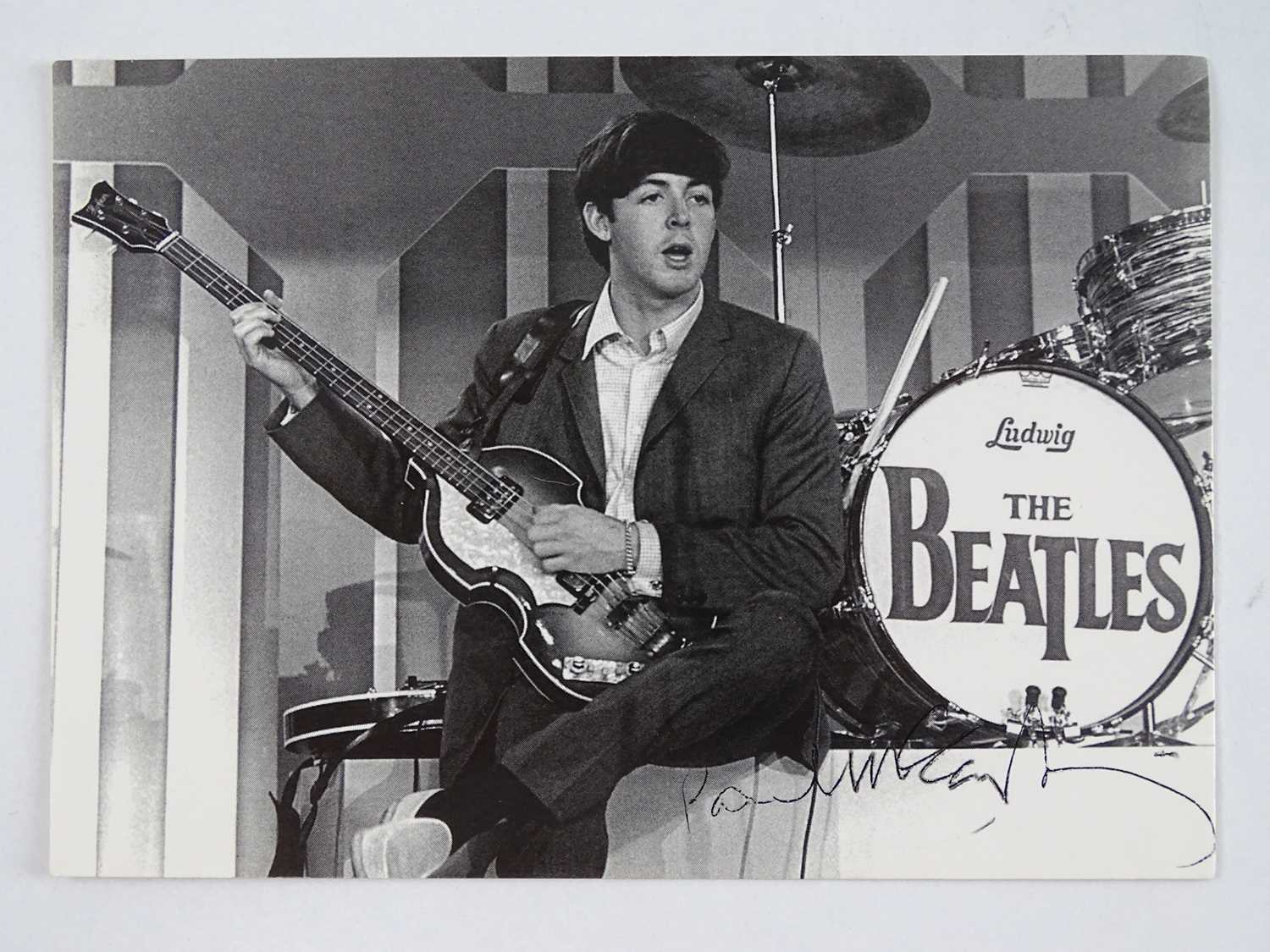 Lot 137 - A signed black/white postcard of PAUL...