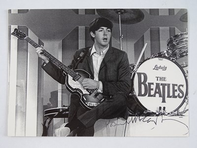 Lot 137 - A signed black/white postcard of PAUL...