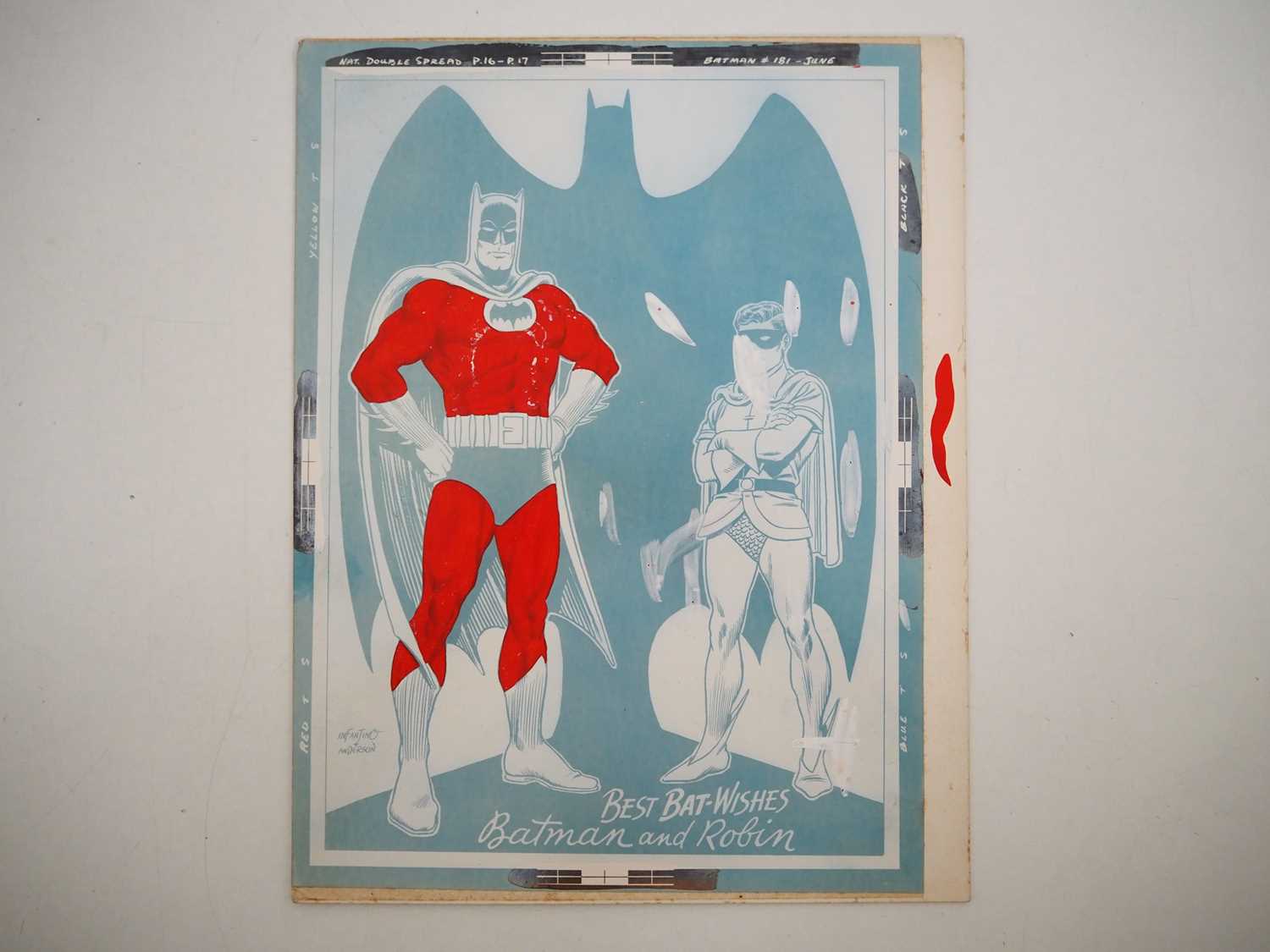 Lot 92 - BATMAN #181 PIN-UP ART COLOR WORK (1966 - DC) -...